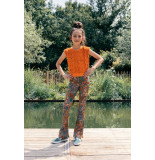 Looxs Revolution Flared broekje ribjersey summer paisley voor meisjes in de kleur