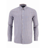 Fynch-Hatton Overhemd mid blue check (12088210 8213)