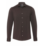 Pure Shirts overhemd functional fit dark brown (4030-21750 245)