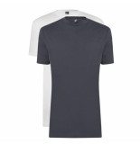 Alan Red T-shirts virginia 2-pack iron/white (3129 63)