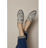 Summum 8s844-8454 canvas printed loafer