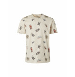 No Excess No excess t-shirt crewneck allover printed garment dyed (19350376-013)