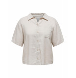 Only Carmakoma Carludo linen ss shirt otw