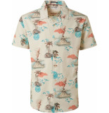 No Excess Shirt short sleeve resort collar al offwhite