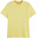 Scotch & Soda Regular fit t-shirt with splitted popcorn yellow