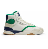 Scotch & Soda Court cup hi sneaker white-green
