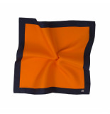 Tresanti Pochet zijden oranje met navy rand