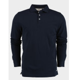 Born with Appetite Polo lange mouw erno polo fine pique longslee 23108er23/290 navy