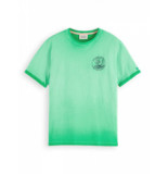 Scotch & Soda Cold dye tee with chest artwork amazon green (171703 5612)