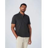 No Excess Polo garment dyed stone washed black
