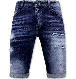 Local Fanatic Stretch short h paint splash slim fit