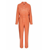 FRNCH Terracotta linnen jumpsuit matilde -
