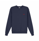 Arte Sweatshirt man conrad back print crewneck 023c.navy