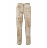 Yaya 01-309049-304 jersey pantalon met steekzakken en dierenprint summer sand dessin