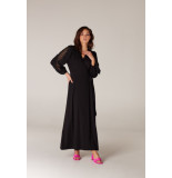 JANSEN AMSTERDAM Danoa wrap dress black