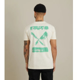 Distorted People Inked blades crew neck off-white t-shi