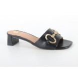 La Strada 2101627 black dames slippers