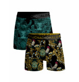 Muchachomalo Manrooster 1010-04 print/green heren boxe