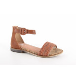 Pitt 020.505pi brown woven dames sandalen sportief
