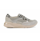 Waldläufer Dames leren dames sneakers 715003 leop -