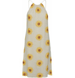 Y.A.S Sunflower halterneck dress fest birch/w. embr