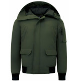 Enos Winterjas kort met capuchon