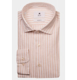 Bos Bright Blue Casual hemd lange mouw loewe co-li ws stripe shirt l 23107lo03bo/800 natural