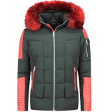 Enos Winterjas met kunst bontkraag