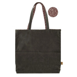 Zusss 0207-051-1002 fluwelen shopper antracietgrijs