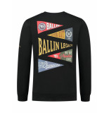 Ballin Amsterdam Ballin Amsterdam - Heren Regular Fit Sweater - Zwart