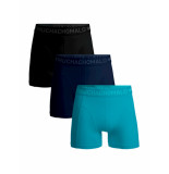 Muchachomalo Solid1010-595 3-pack black, blue, blue, boxers