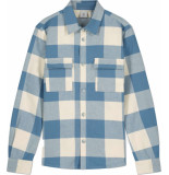 Law of the sea Myster overshirt blue check