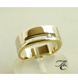 Atelier Christian Gouden ring met briljant