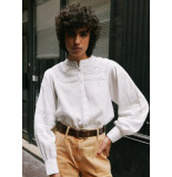 FRNCH Witte blouse met kanten details roxy -