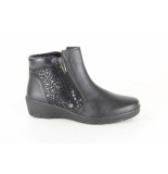 Sens Hellica 58 black dames enkellaarzen gekleed