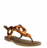 Lazamani Dames sandalen oranje