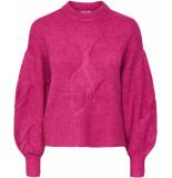 Y.A.S Yaslexu ls knit pullover rose violet