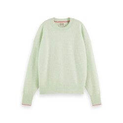 Scotch & Soda 174787 0680 fuzzy crew neck pullover light mint