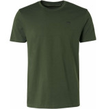 No Excess T-shirt crewneck solid basic dark green