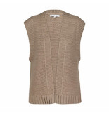 Red Button Vest srb4095 taupe