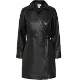 Y.A.S Yaslimo ls real leather dress black