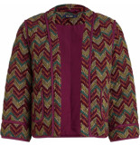 King Louie Noor jacket farley cabernet red quilted