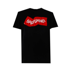 Sprayground T-shirt man crumpled t-shirt sp374blk