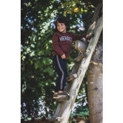 Common Heroes Sporty sweat pant ruit navy voor jongens in de kleur