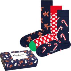 Happy Socks Gingerbread 3-pack gift box
