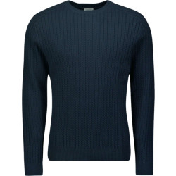 No Excess Pullover crewneck solid jacquard ri night