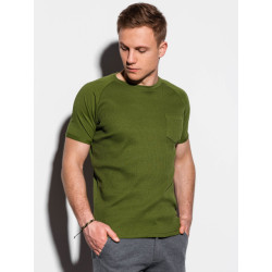 Ombre heren t-shirt groen olive s1182