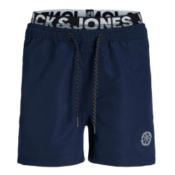 Jack & Jones Zwemshorts jongens jpstfiji dubbele waistband navy