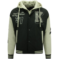 Enos Oversized college jassen met capuchon 8630