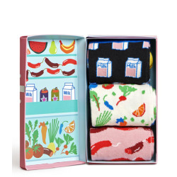 Happy Socks 3-pack foodie gift box unisex